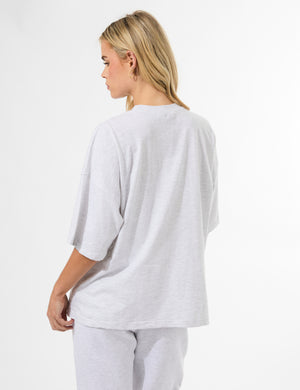 Kaiia Oversized T-shirt Grey Marl & Navy