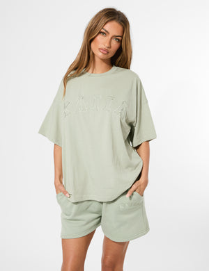 Kaiia Oversized T-shirt Sage Green