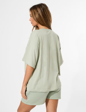 Kaiia Oversized T-shirt Sage Green