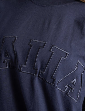 Kaiia Logo Oversized T-Shirt Deep Blue
