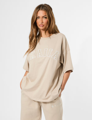 Kaiia Oversized T-shirt Stone