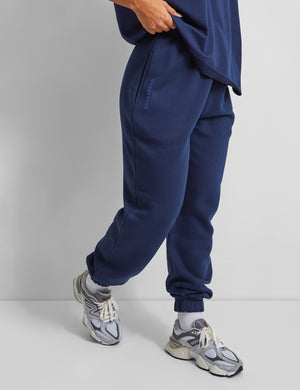 Kaiia Design Relaxed Fit Cuffed Joggers Navy