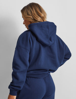 Kaiia Design Bubble Logo Oversized Hoodie Navy