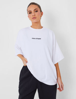 Kaiia Studio Oversized T-shirt White