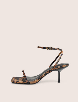 Natalya Leopard Print Barely There Mid Heels