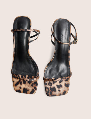 Natalya Leopard Print Barely There Mid Heels