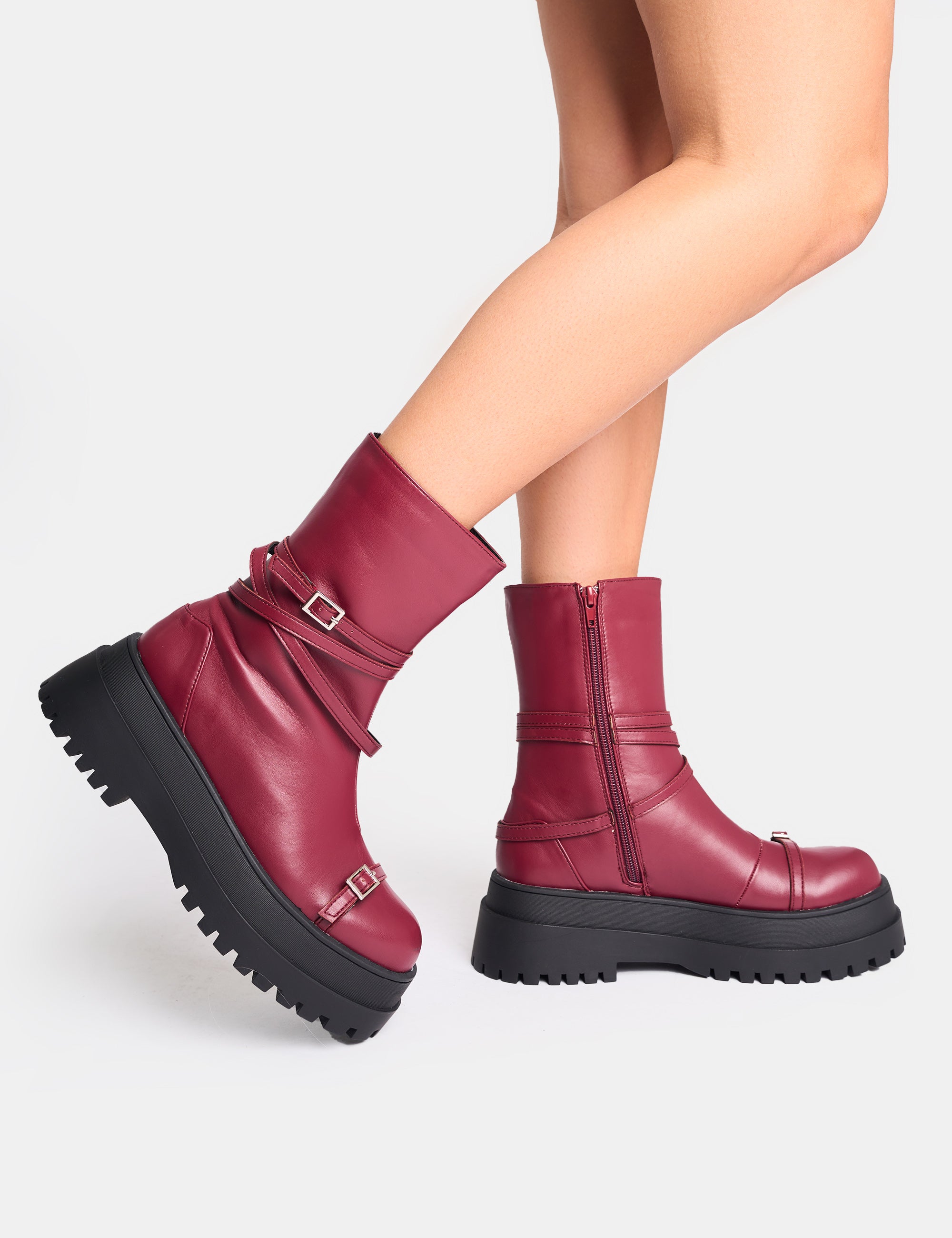 Chunky sole boots womens hotsell