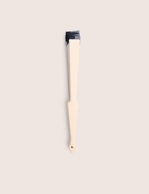 Scalloped Edge Fan Black & White