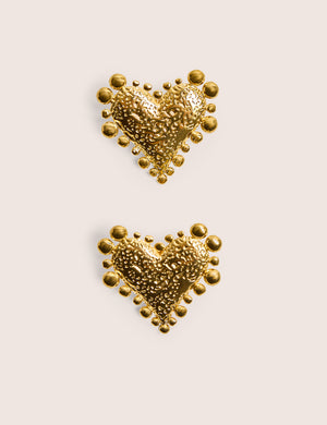 Gold Plated Heart Earrings