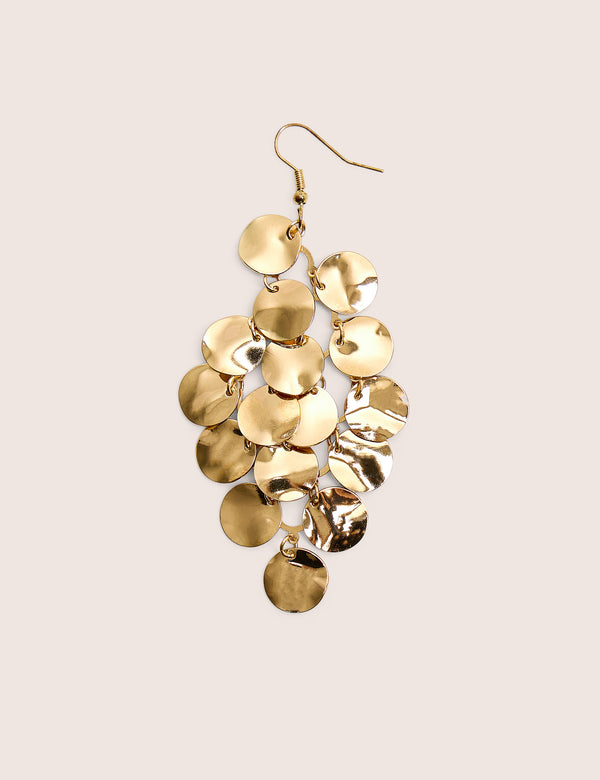 Gold Plated Chandelier Droplet Earrings
