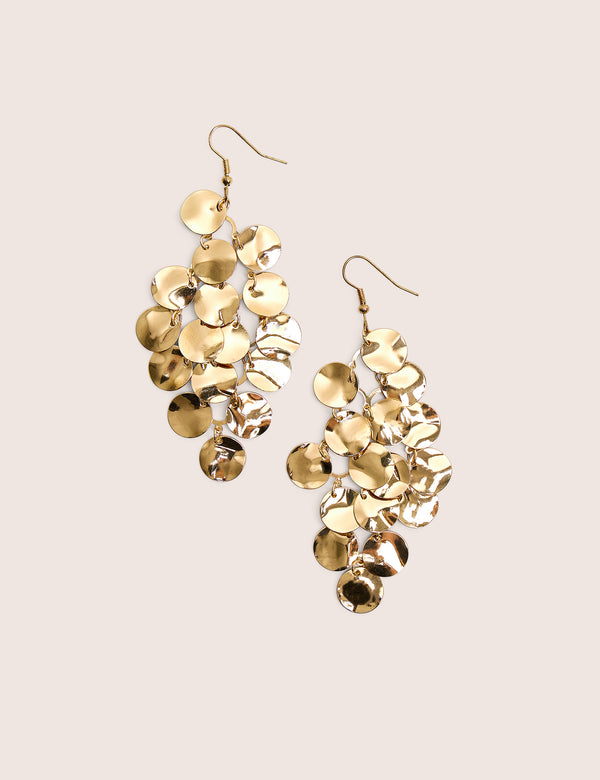 Gold Plated Chandelier Droplet Earrings