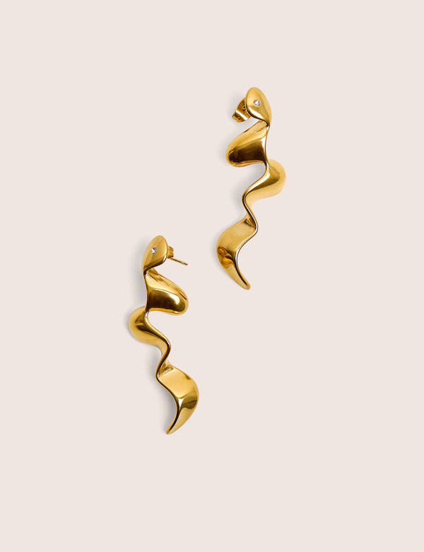 Abstract Swirl Earrings