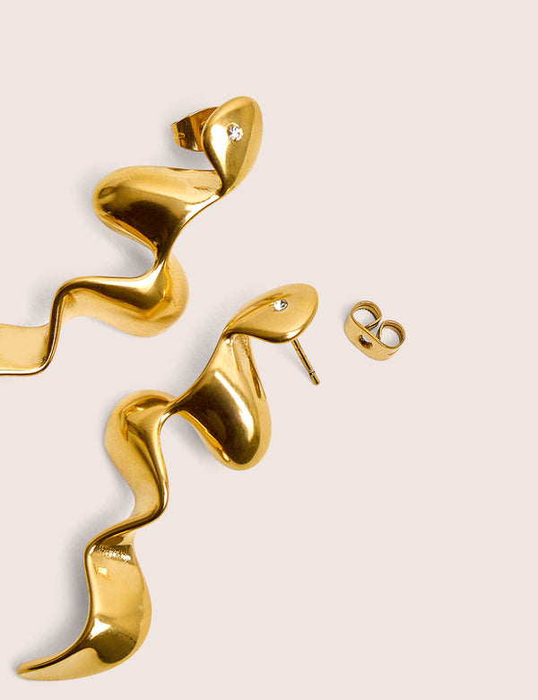 Abstract Swirl Earrings