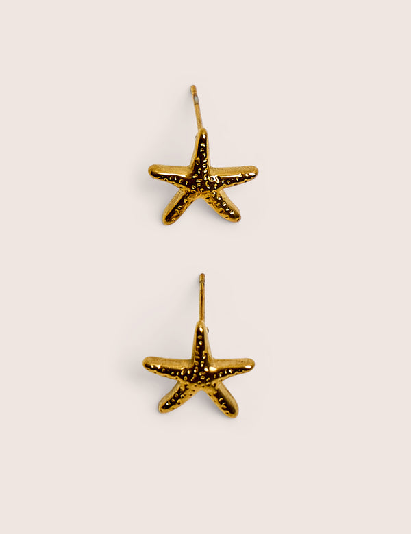 Mini Star Fish Stud Earrings