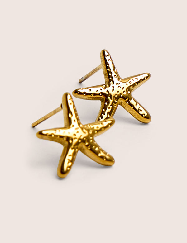Mini Star Fish Stud Earrings