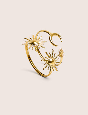 Sunshine and Moon Pair of Bangles