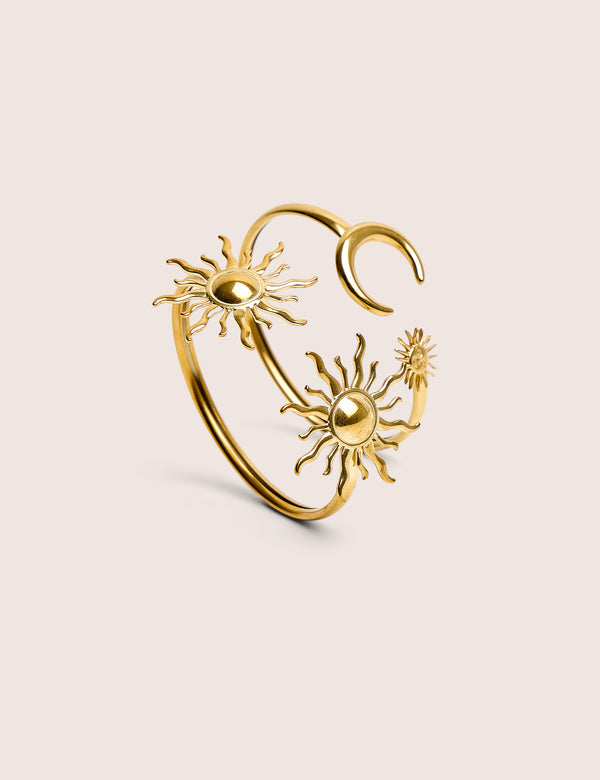 Sunshine and Moon Pair of Bangles
