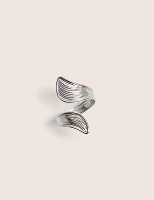 Abstracts Open Ring in Silver