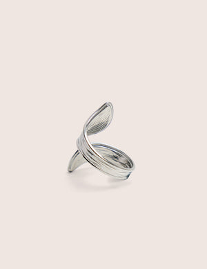 Abstracts Open Ring in Silver