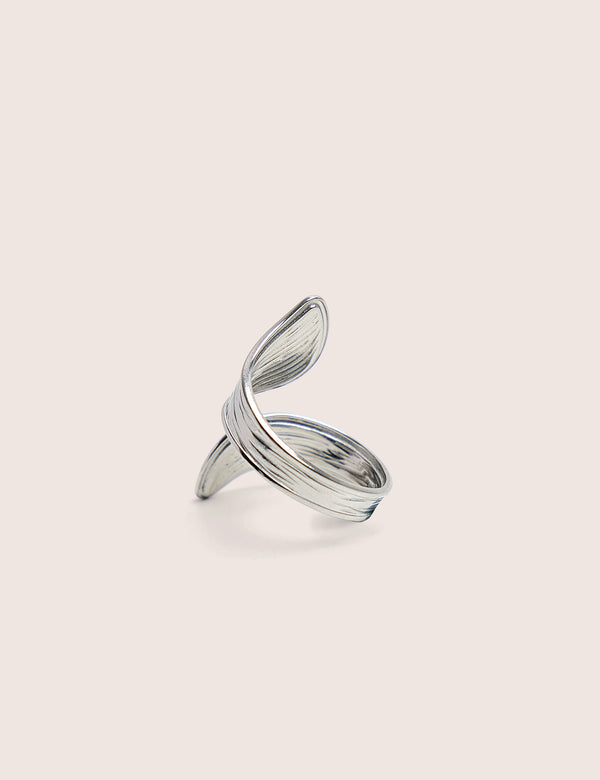 Abstracts Open Ring in Silver
