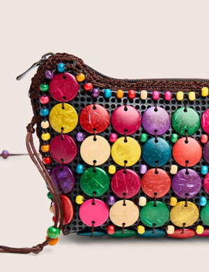 Beaded Multi Crossbody Bag