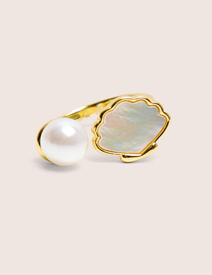 Adjustable Pearl Ring