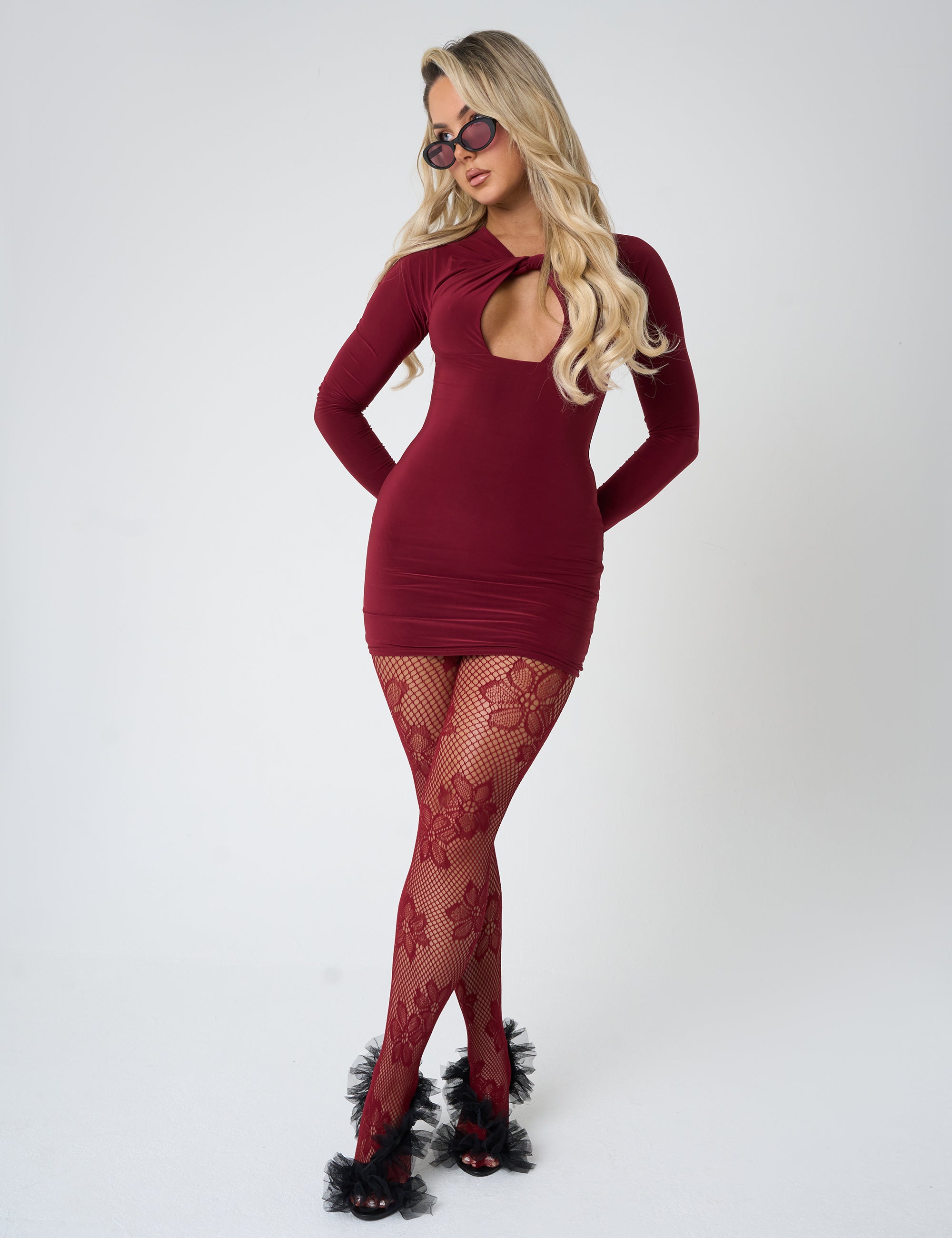 public desire burgundy dress Public Desire Asymmetric One Shoulder Floral Maxi Dress Burgundy