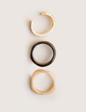 3 Pack Cuff & Classic Bangle Set Multi