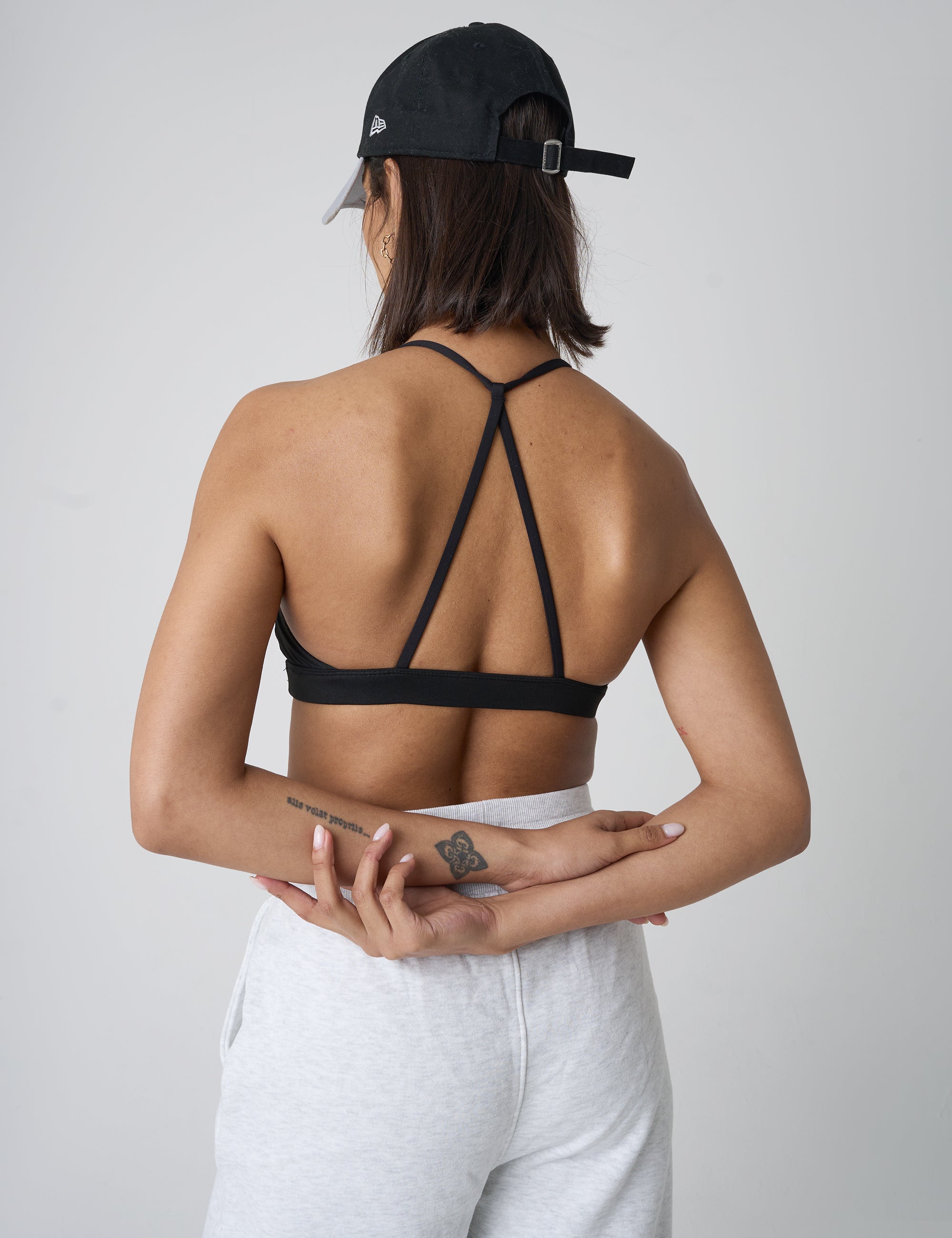 Strappy Back Gym Bralet Black | Public Desire