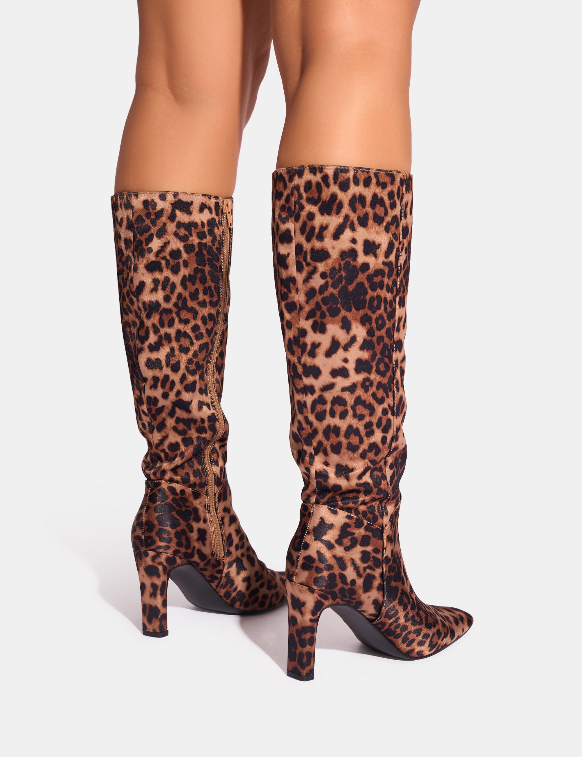 Leopard boots knee high store