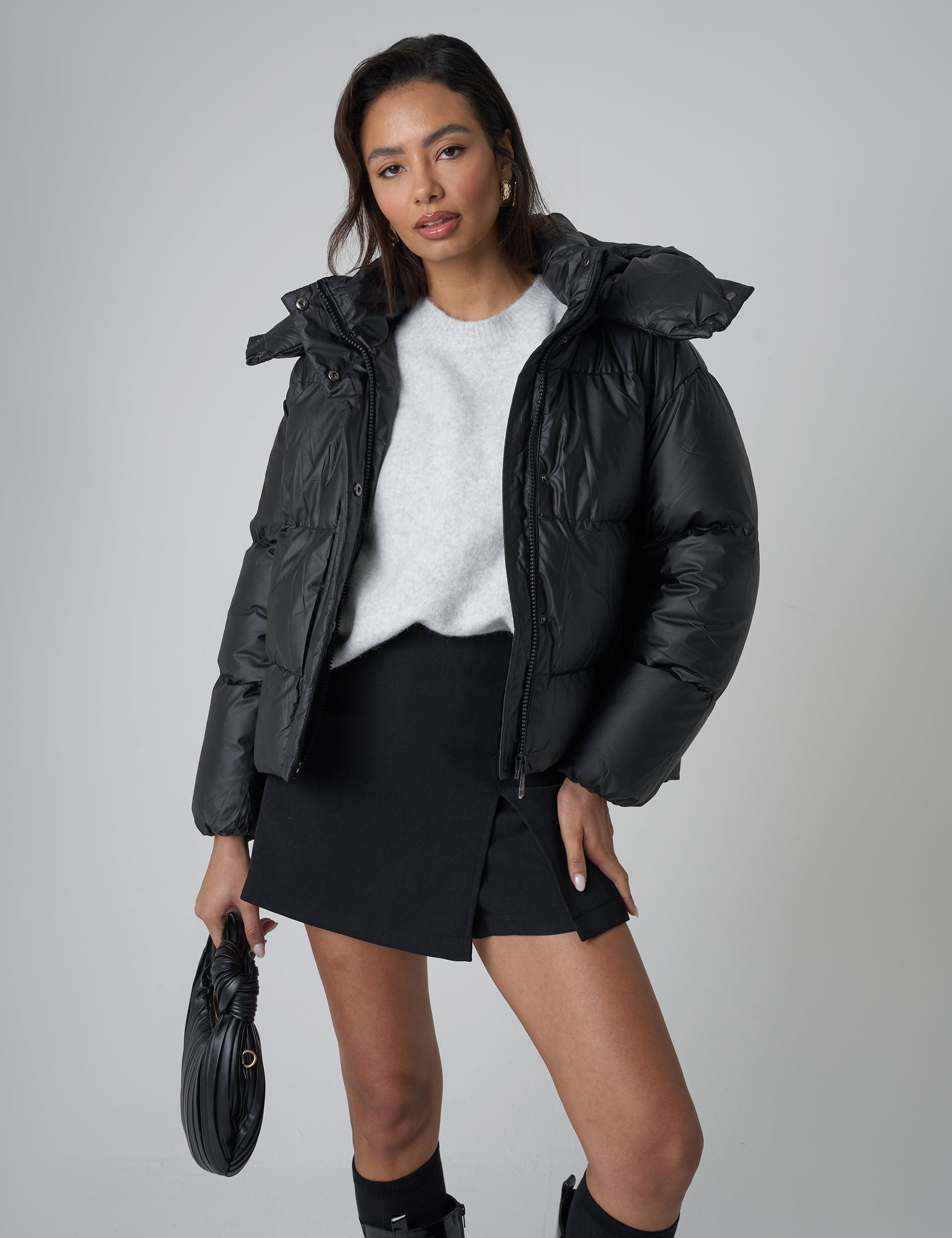 Puffer Coat Black | Public Desire