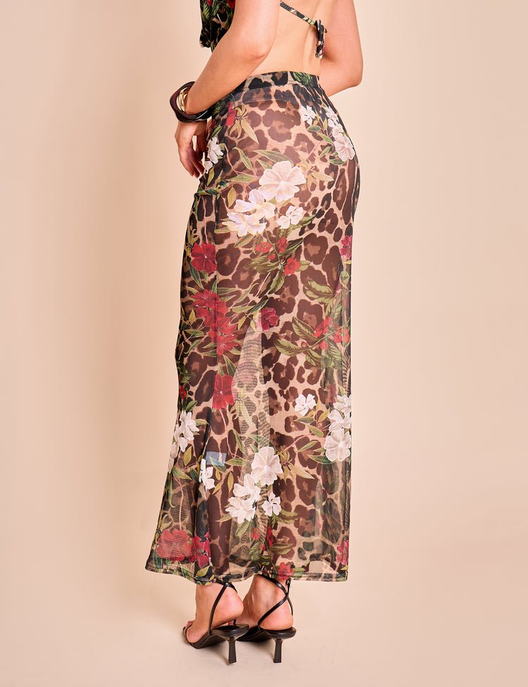 Purr Mesh Maxi Skirt