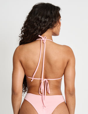 Bikini Bottoms With Floral Detail Pink