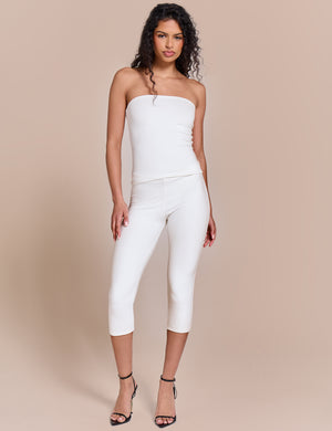 Bandeau Luxe Slinky Top White