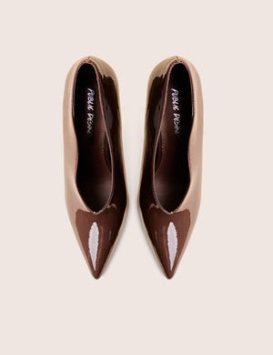 Sedona Brown Patent Court High Heels