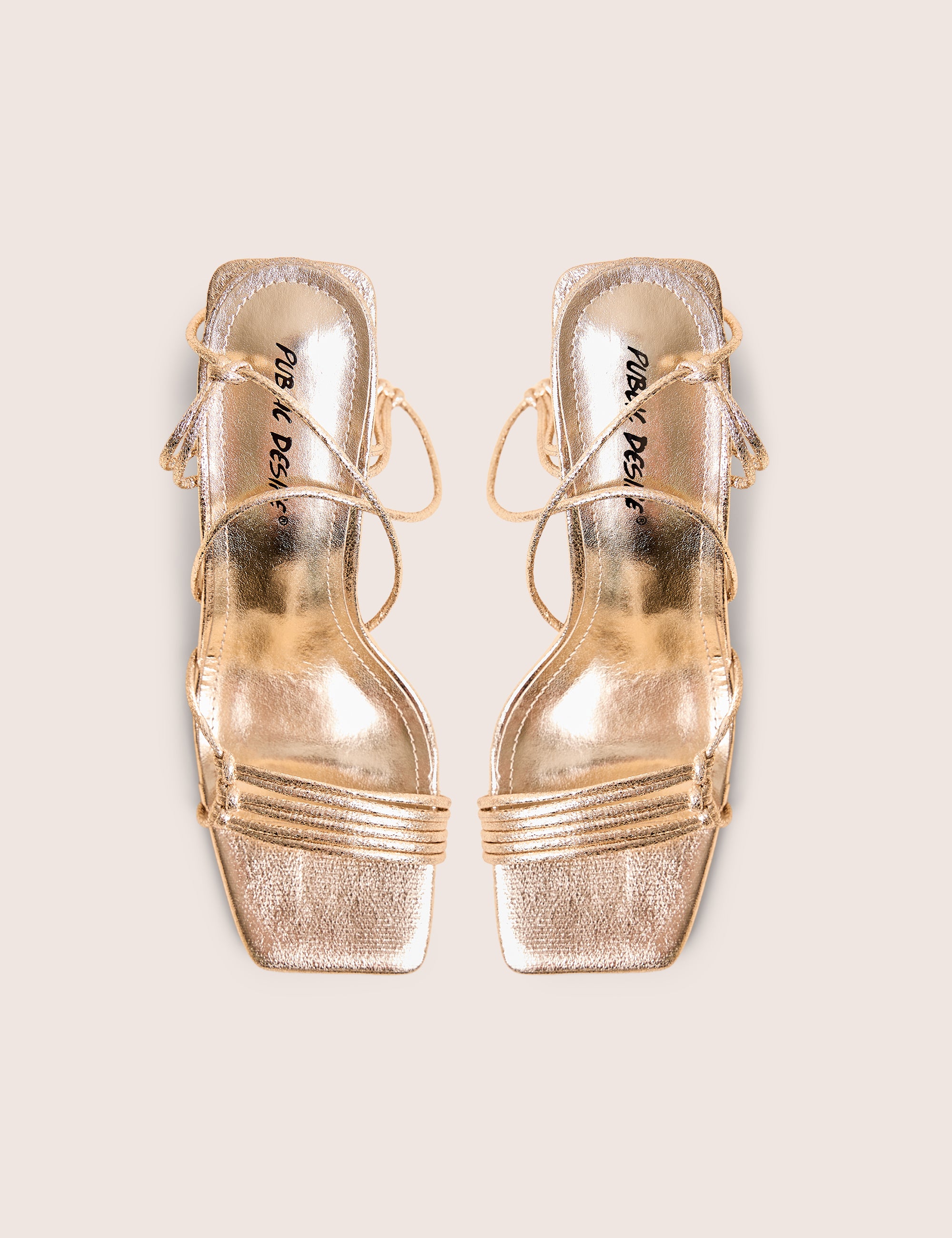Amber Strappy Mid High Block Heels Peep Toe in Gold Glitter Amber Strappy Mid High Block Heels Peep Toe in Gold Glitter
