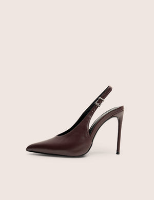 Tatti Burgundy Slingback Court Heel