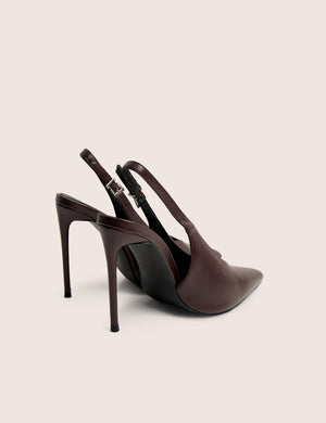 Tatti Burgundy Slingback Court Heel