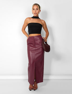 Womens Sexy Bandage Leather Look High Waist Pencil Bodycon Hip Short Mini  Skirt  eBay