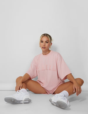 Kaiia Oversized T-shirt Soft Pink