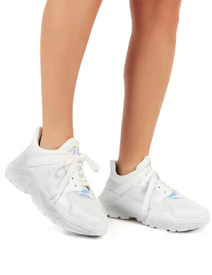 Hail White Chunky Trainer