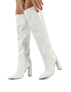Indigo white sale heels