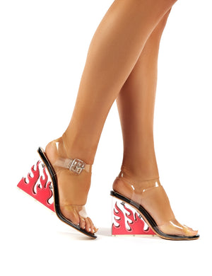 Perspex heel wedges top