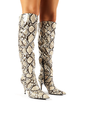 Snakeskin boots online public desire