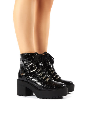 Attitude chunky lace up boots shop