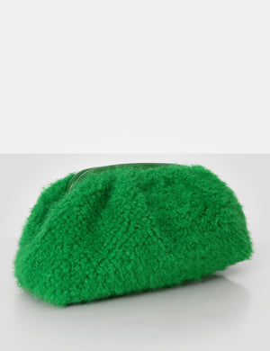 Compatible Green Teddy Clutch Bag