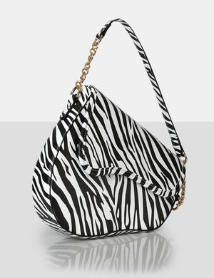 The Fox Zebra Saddle Shoulder Bag