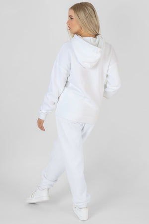 Oversized Hoodie With Front Pocket White