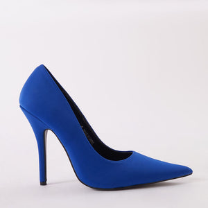 Tease Statement Strappy Heel in Blue Glitter