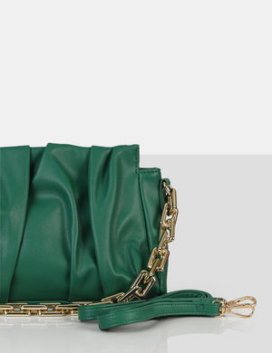 The Effia Green Chain Strap Shoulder Bag